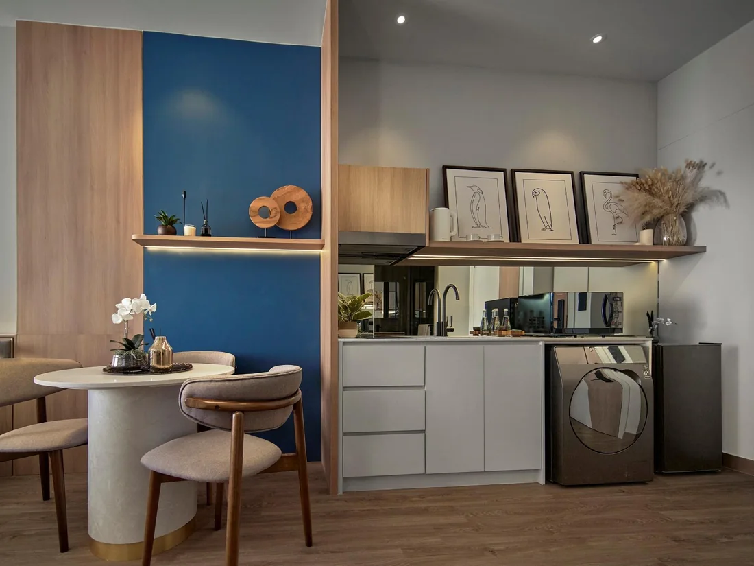 Type B dining and kitchen interior